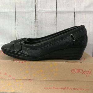 EURO SOFT by SOFFT Marion Black Leather Size 8 M